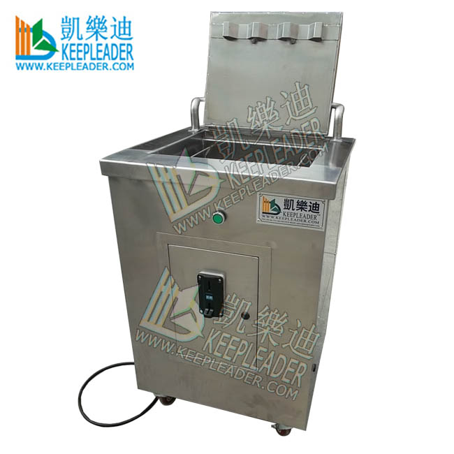 Golf Clubs Groove Stain Mud Rust Removal Cleaning Ultrasonic Cleaner with Token and Counter for Golf Course Self Service Washing