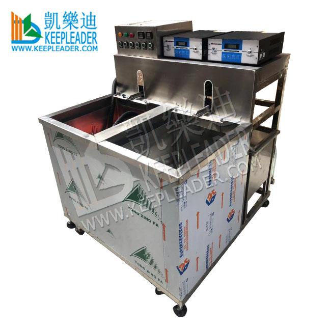 Up and Down Agitating Ultrasonic Cleaning Machine with Filter Circulation of Throwing Motion Dual Tanks Ultrasonic Cleaning