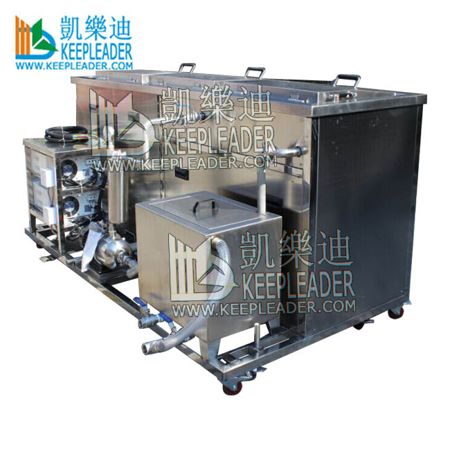 Circulating Immersion Cleaner Multi Tanks Ultrasonic Cleaning Machine of Auto Part_Engine Block Degreasing Oil Ultrasound Washer