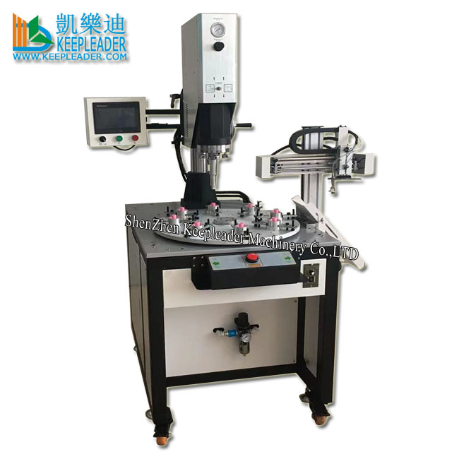 Plastic Welder Automatic Turntable Ultrasonic Welding Machine of Rotary Table Indexing PC_PP_ABS_PS Ultrasound Bonding Equipment
