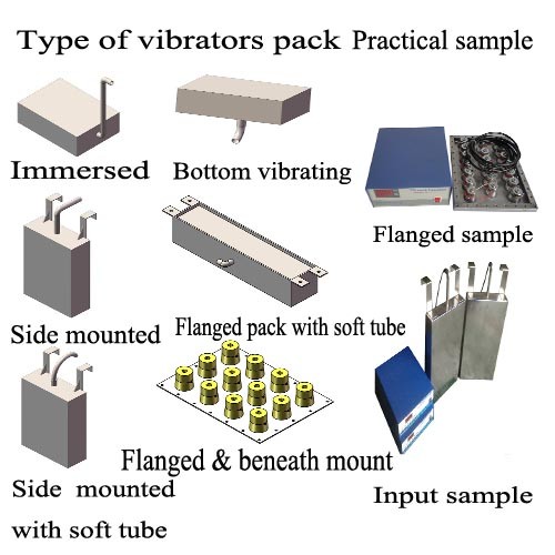 Vibrating Transducer Plate Immersible Ultrasonic Cleaners