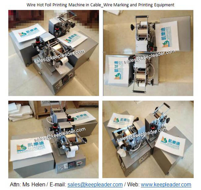 Wire Hot Foil Printing Machine in Cable_Wire Marking and Printing Equipment