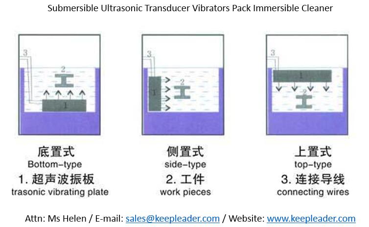 Submersible Ultrasonic Transducer Vibrators Pack Immersible Cleaner