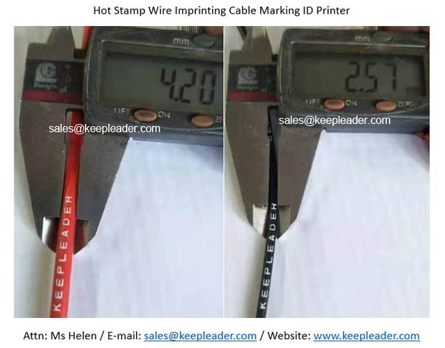 Hot Stamp Wire Imprinting Cable Marking ID Printer