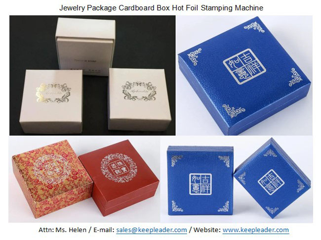 Jewelry Package Cardboard Box Hot Foil Stamping Machine