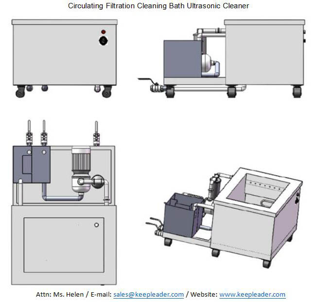 Circulating Filtration Cleaning Bath Ultrasonic Cleaner
