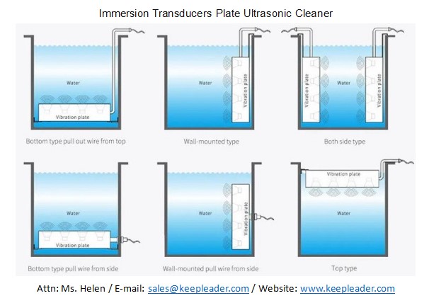 Immersion Transducers Plate Ultrasonic Cleaner 