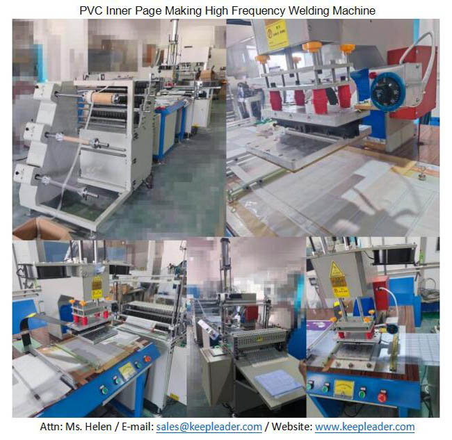 PVC Inner Page Making High Frequency Welding Machine