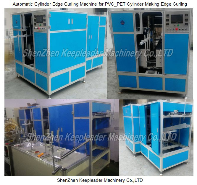 Automatic Cylinder Edge Curling Machine for PVC_PET Cylinder Making Edge Curling