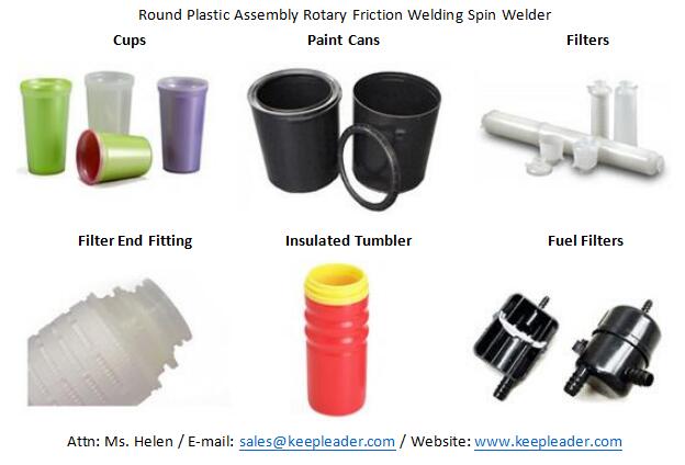 Round Plastic Assembly Rotary Friction Welding Spin Welder