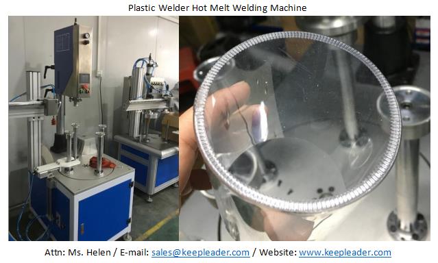 Clear Cylindrical Box Making Bottom Sealing Ultrasonic Welder