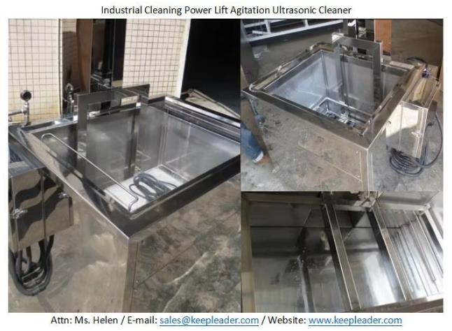 PLC Control Automatic Ultrasonic Cleaner With Hydraulic Platform Lift