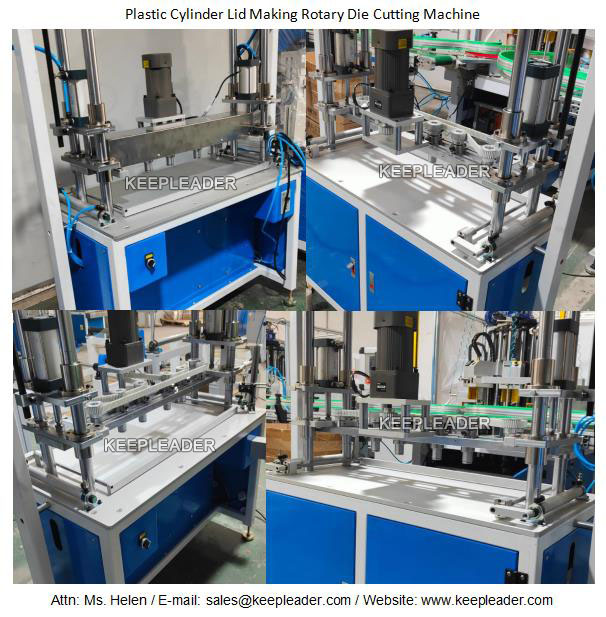 Plastic Cylinder Lid Making Rotary Die Cutting Machine