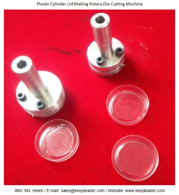 Plastic Cylinder Lid Making Rotary Die Cutting Machine