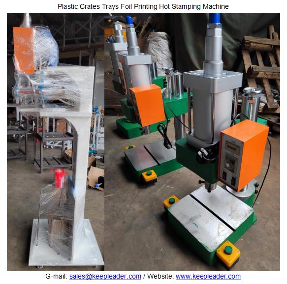 Plastic Crates Trays Foil Printing Hot Stamping Machine