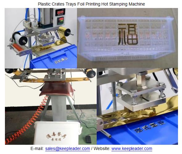 Plastic Crates Trays Foil Printing Hot Stamping Machine