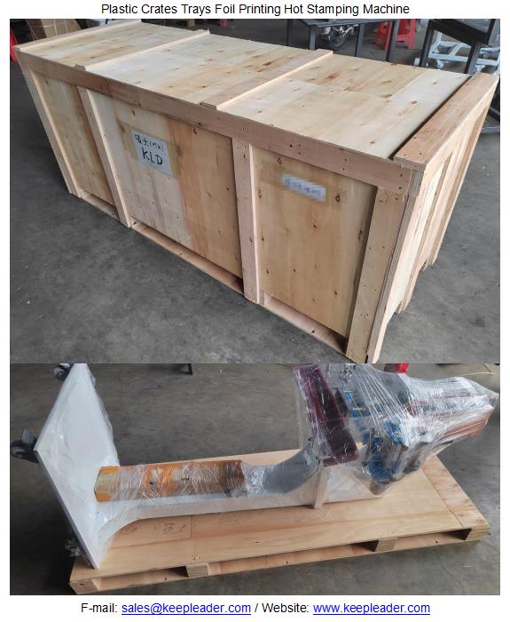 Plastic Crates Trays Foil Printing Hot Stamping Machine