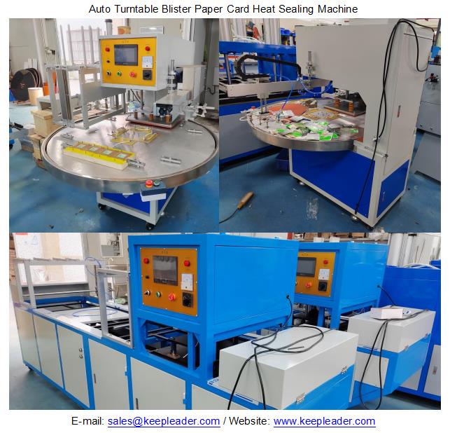 Auto Turntable Blister Paper Card Heat Sealing Machine
