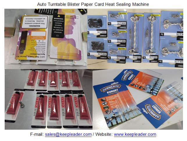 Auto Turntable Blister Paper Card Heat Sealing Machine