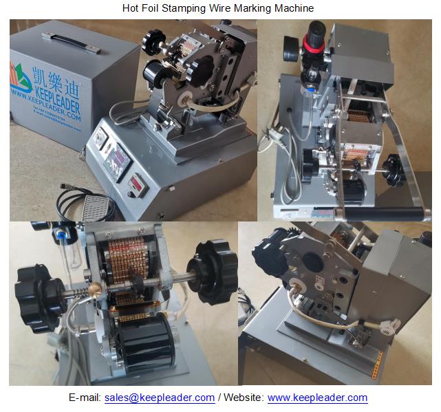 Hot Foil Stamping Wire Marking Machine