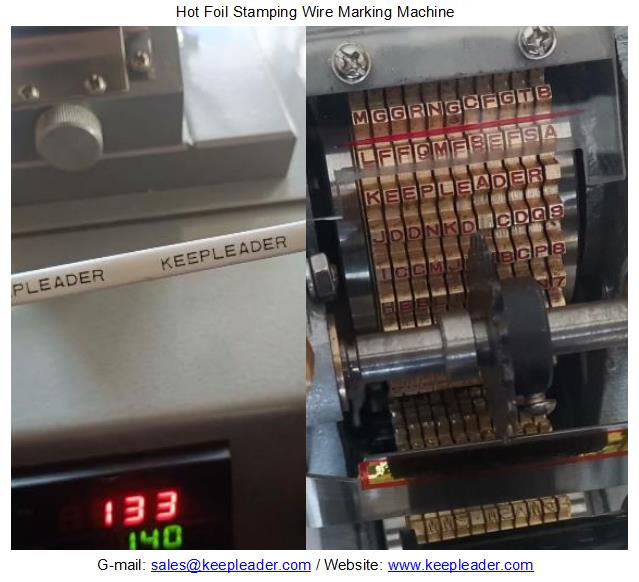 Hot Foil Stamping Wire Marking Machine